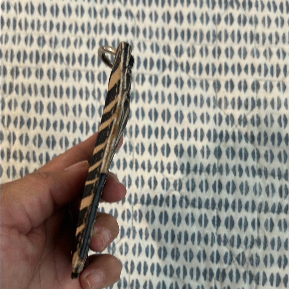Coach Zebra Black and Tan Card Holder - Picture 4 of 7